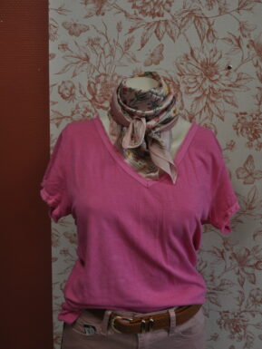 T-SHIRT UNI  ROSE