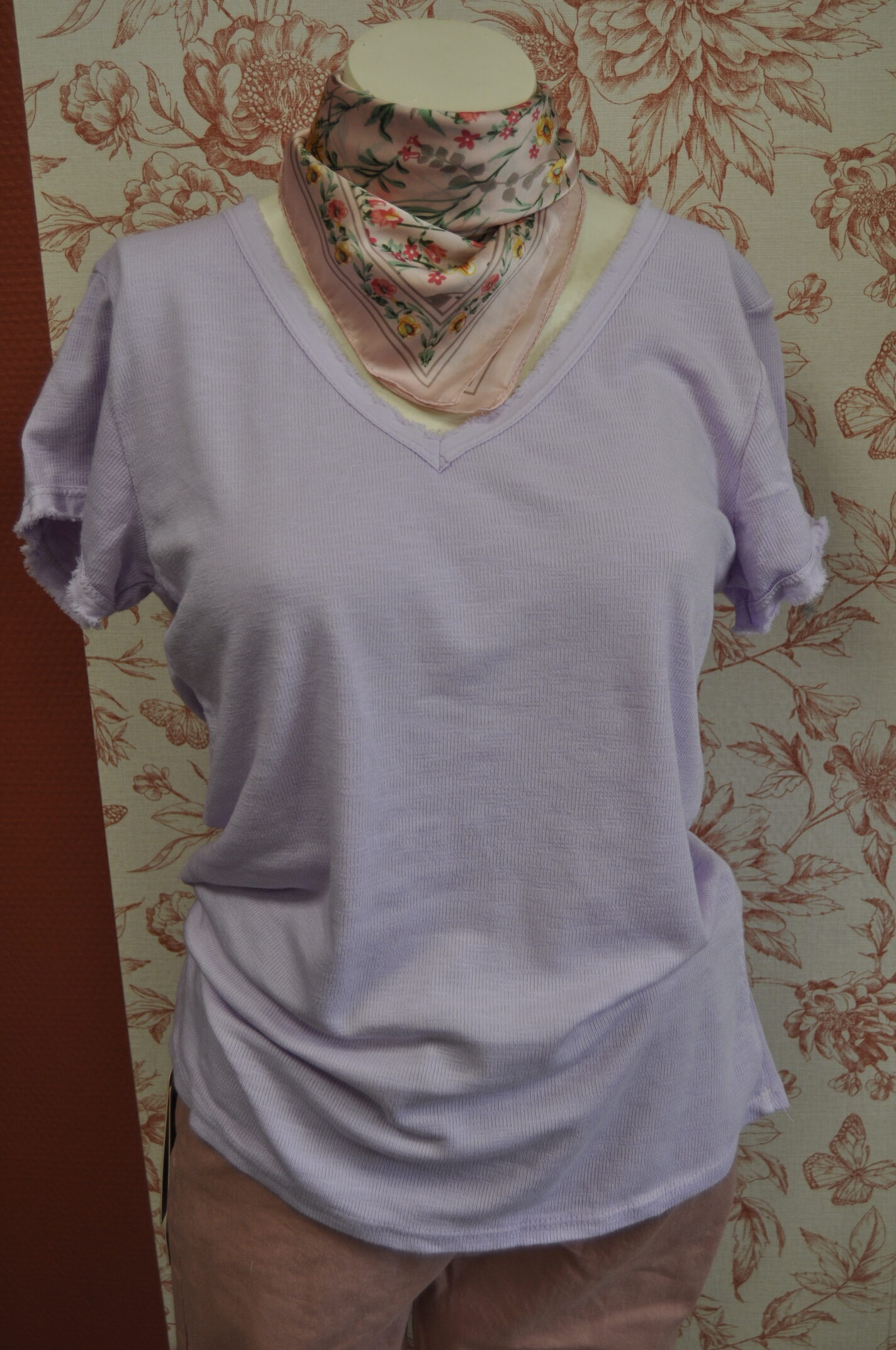 T-SHIRT UNI LILAS