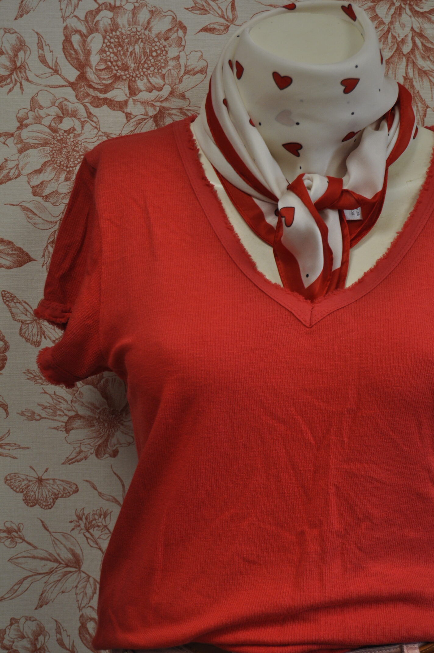 T-SHIRT UNI BLEU ROUGE