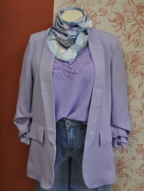 VESTE BLAZER LILAS DU S AU 2XL
