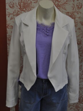 VESTE BLAZER COURT DU S AU L BLANC