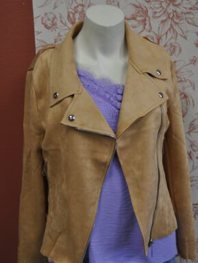 VESTE SUEDINE ABRICOT DU 36 AU 44